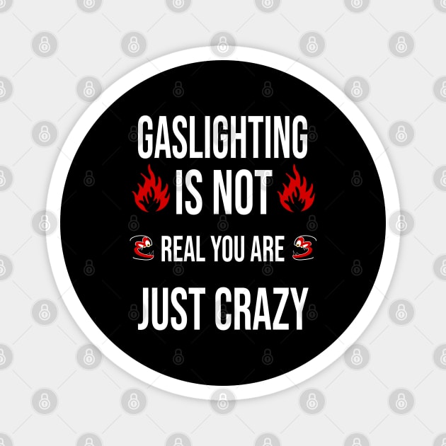 Gaslighting is not real you are just crazy Magnet by mohamedenweden